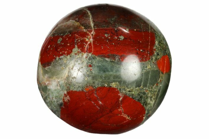 1.2" Polished Bloodstone Sphere - Photo 1